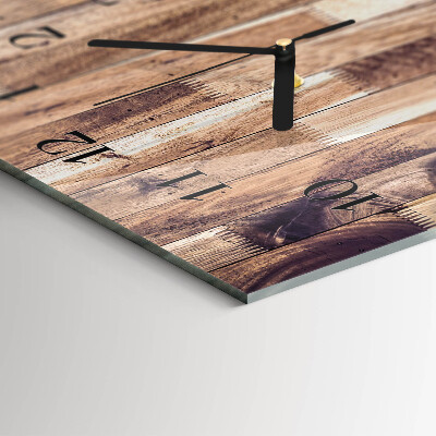 Reloj rectangular Tablas De Madera