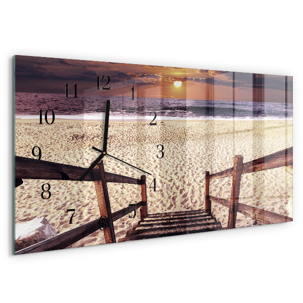 Reloj rectangular Escaleras A La Playa