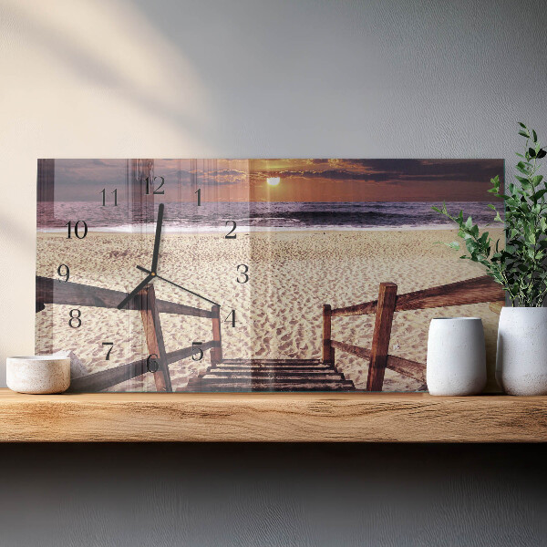 Reloj rectangular Escaleras A La Playa