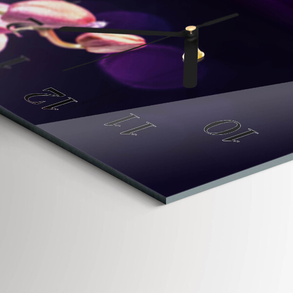 Reloj rectangular Orquídea