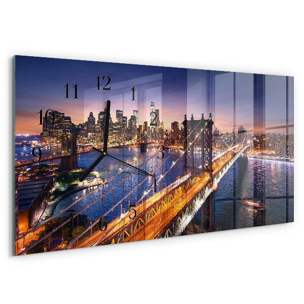 Reloj rectangular Nueva York