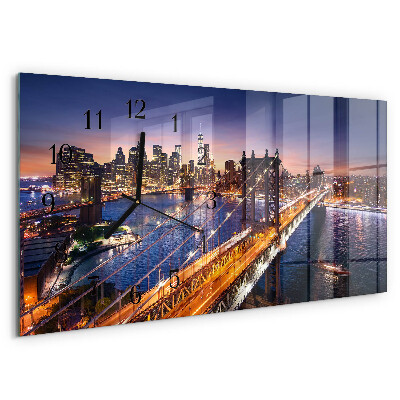 Reloj rectangular Nueva York