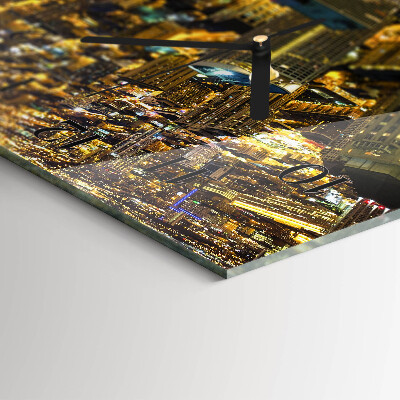 Reloj rectangular La Ciudad De Noche
