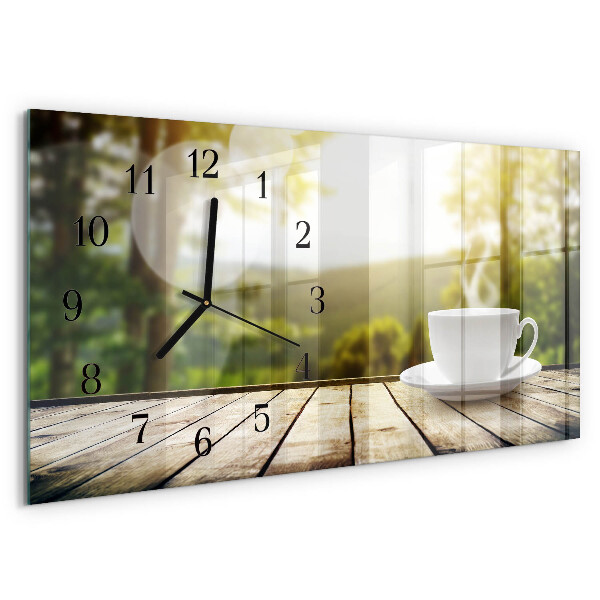 Reloj rectangular Café