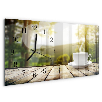 Reloj rectangular Café