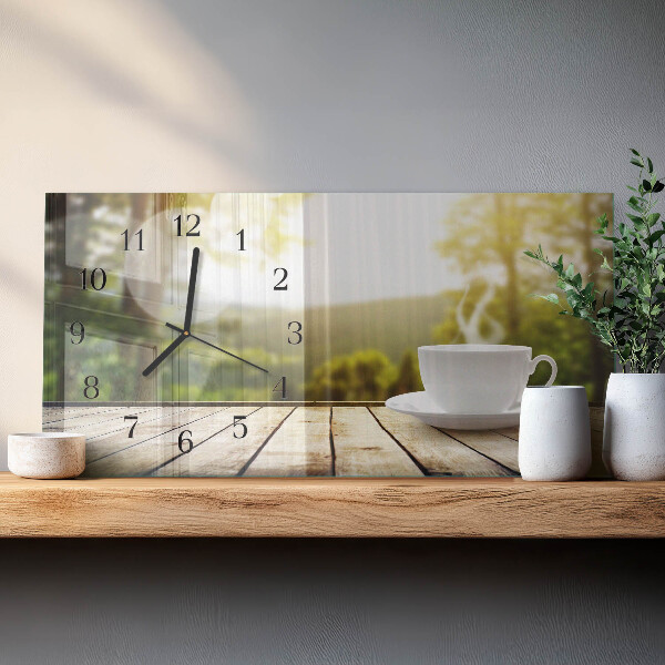 Reloj rectangular Café