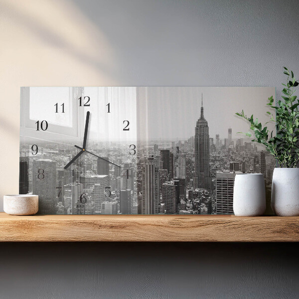 Reloj rectangular Nueva York