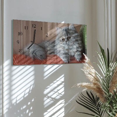 Reloj rectangular Gato Persa
