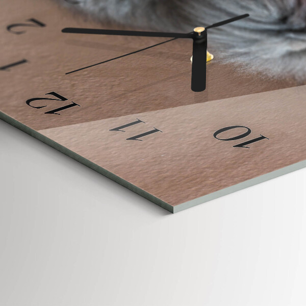 Reloj rectangular Gato Persa