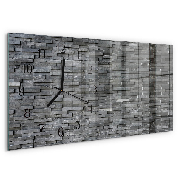 Reloj rectangular Estructura De Piedra