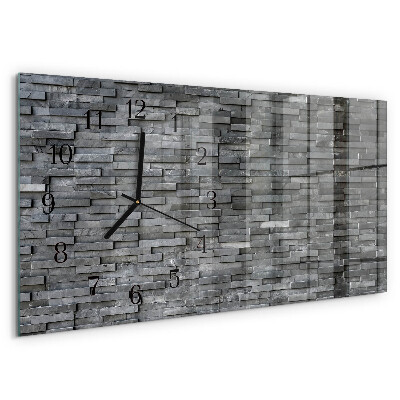 Reloj rectangular Estructura De Piedra