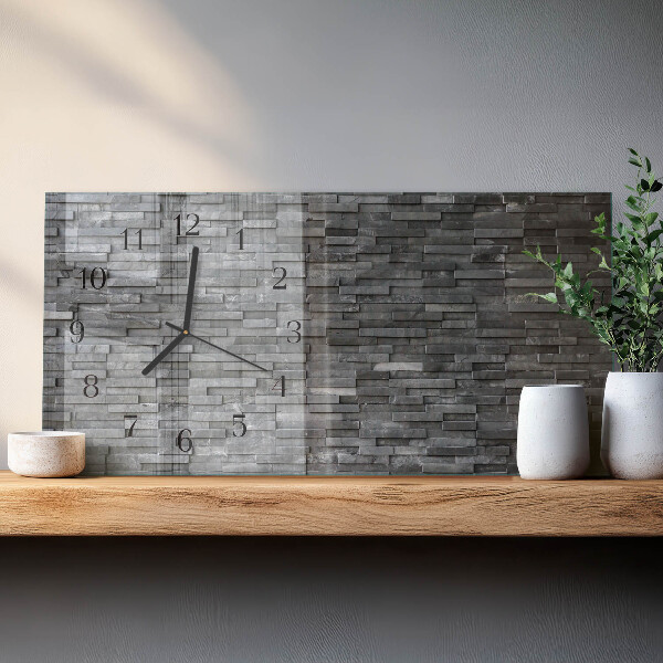 Reloj rectangular Estructura De Piedra