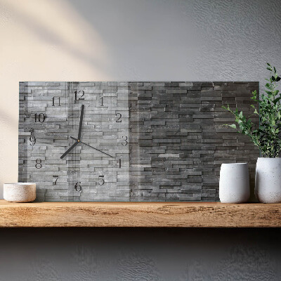 Reloj rectangular Estructura De Piedra