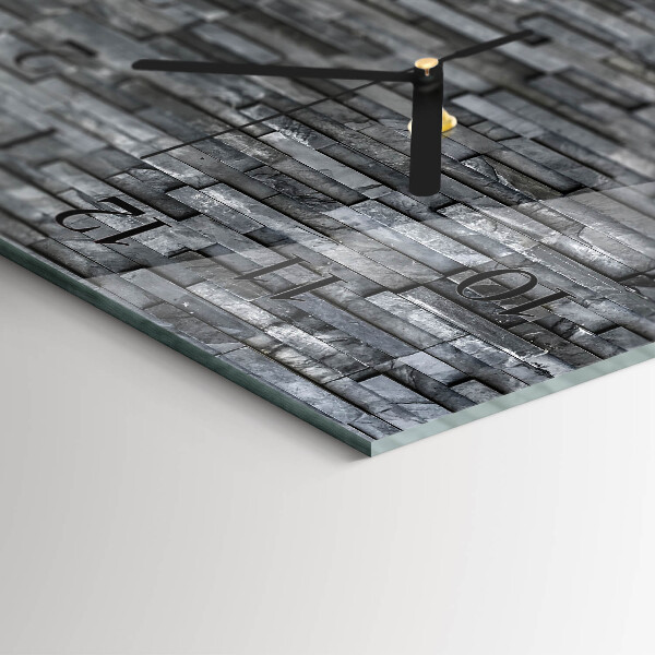 Reloj rectangular Estructura De Piedra