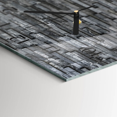 Reloj rectangular Estructura De Piedra