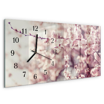 Reloj rectangular Flores De Cerezo