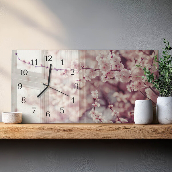 Reloj rectangular Flores De Cerezo