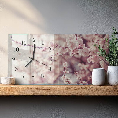 Reloj rectangular Flores De Cerezo