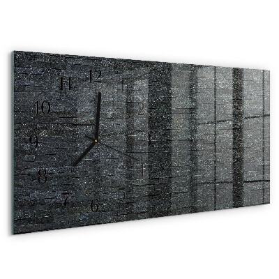 Reloj rectangular Piedra De Pizarra