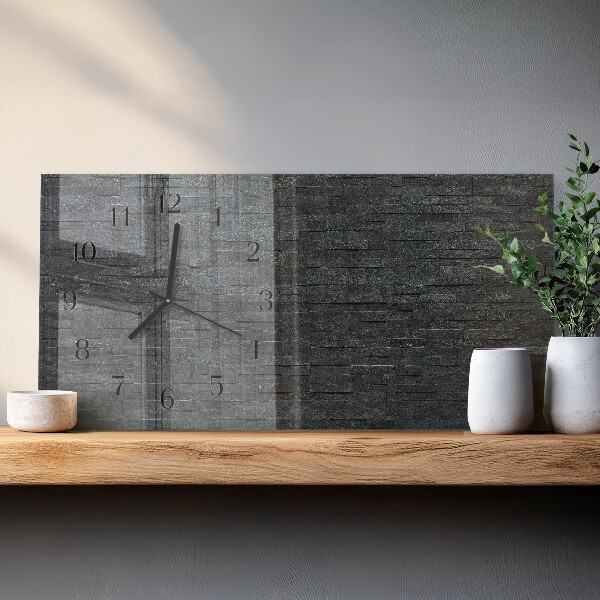 Reloj rectangular Piedra De Pizarra