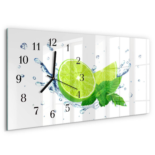 Reloj rectangular Menta De Limón