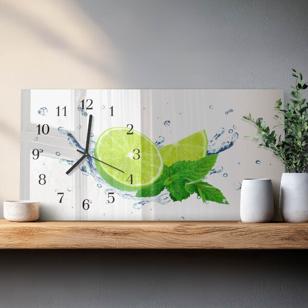 Reloj rectangular Menta De Limón