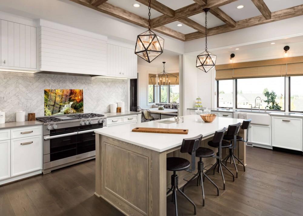 paneles de vidrio para la cocina