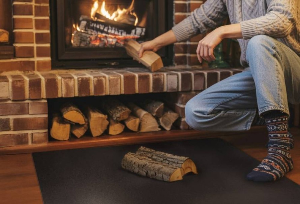 decoración de chimenea
