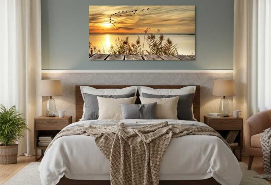 Un dormitorio acogedor: inspiración para interiores grandes y pequeños