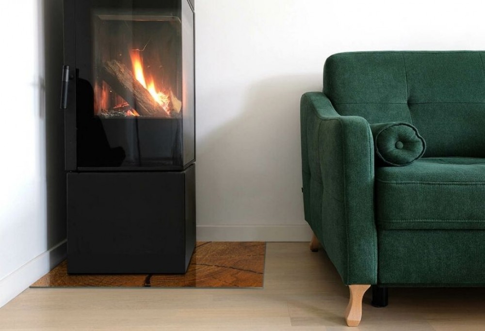 decoración de chimenea
