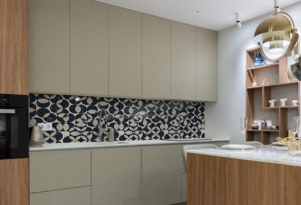 panel de vidrio para la cocina